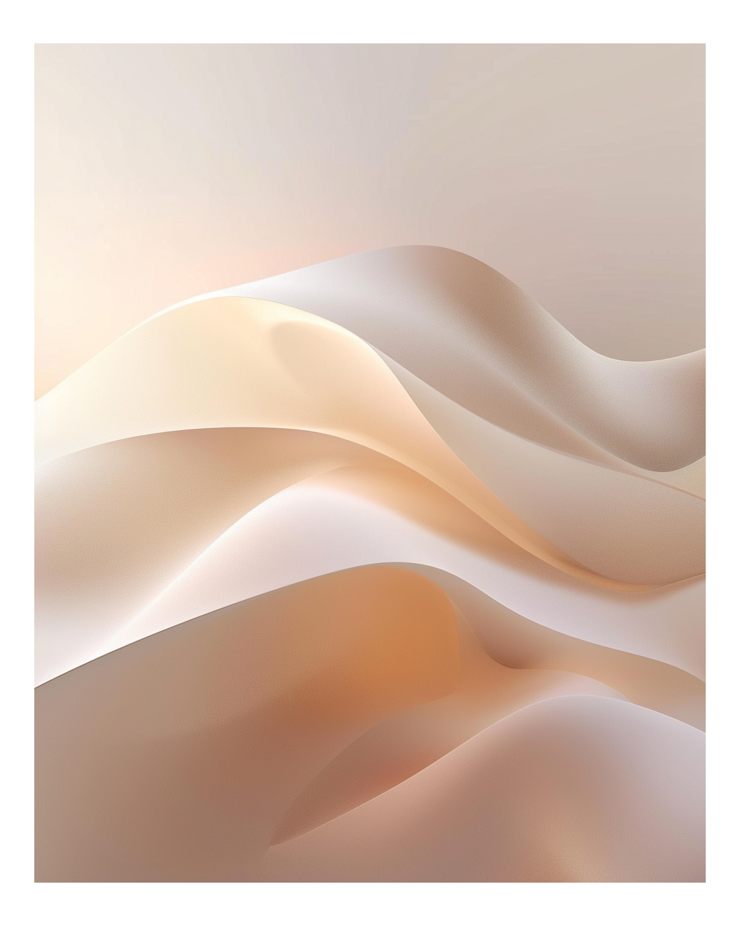 Abstrakt väggposter med ljus gradient och mjukt sken i neutrala färger av Nordanio.