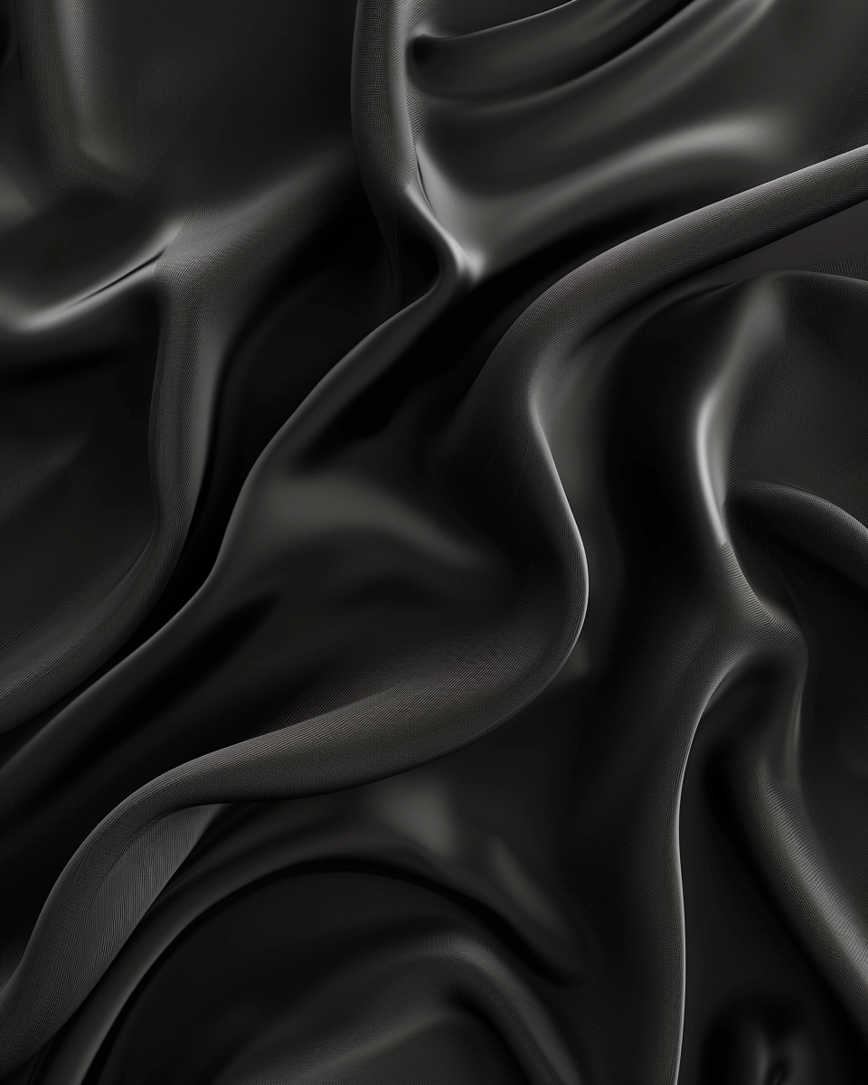 Dark Waves väggposter av mörk konst med flytande vågmönster och mjuka kurvor från Nordanio.