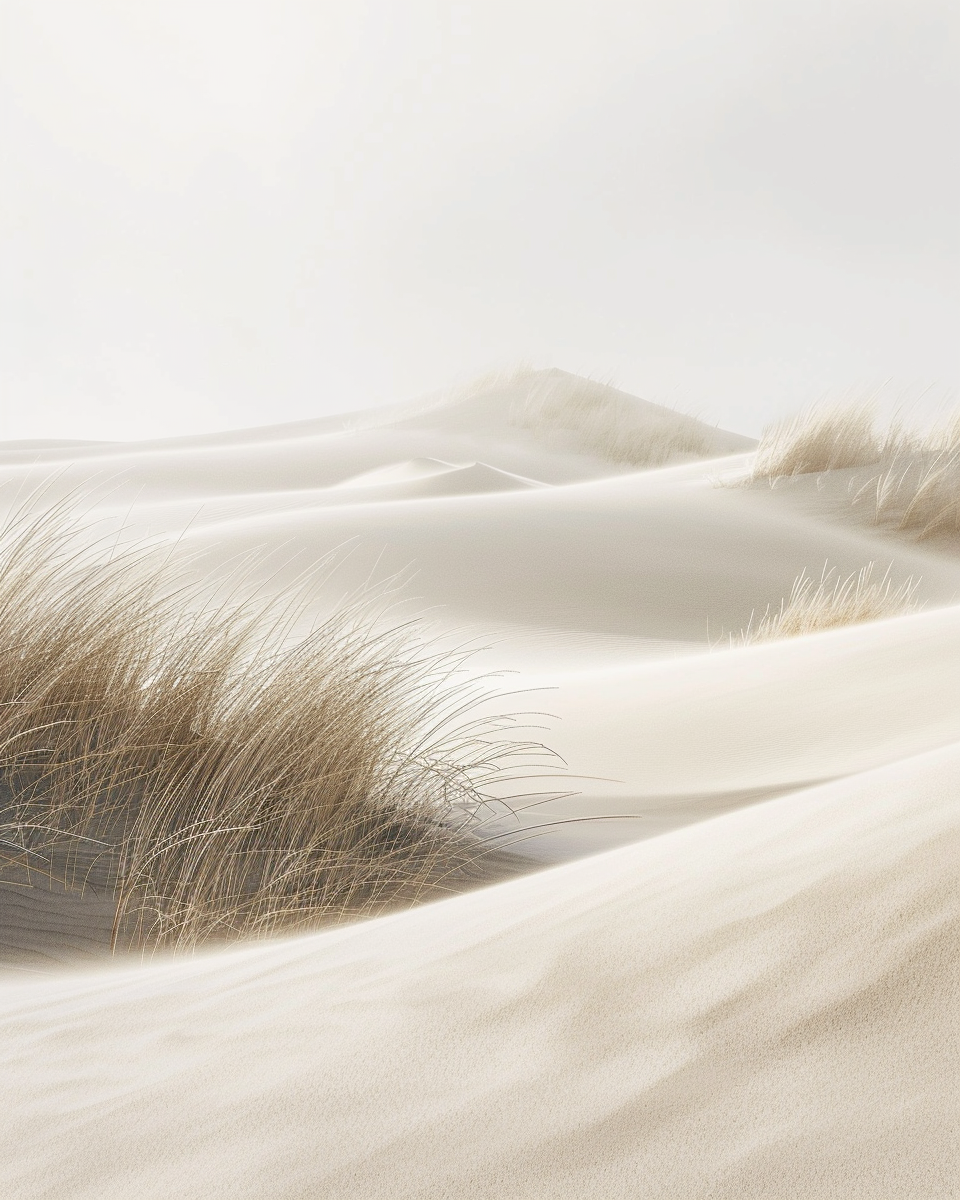Sand Dunes poster av Nordanio med mjuka sanddyner och vindmönster i naturmotiv.