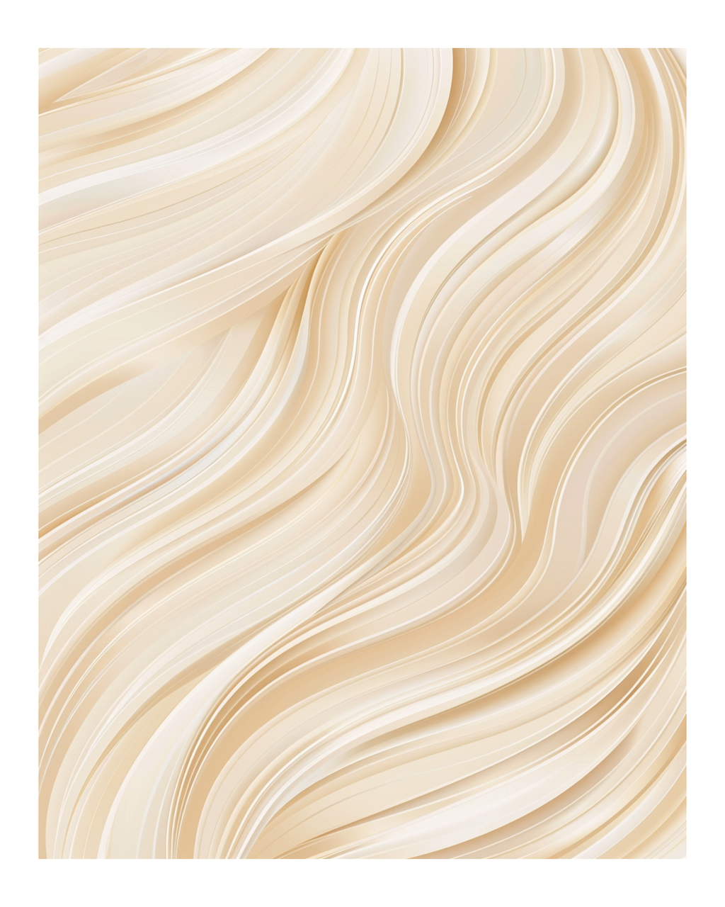 Abstrakt väggposter av pastaillustration med flytande spaghetti i modern konststil från Nordanio.