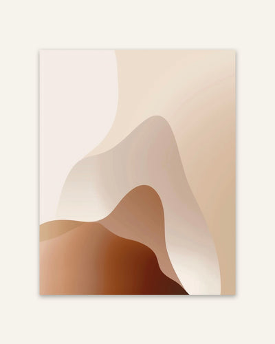 Beige Gradient Poster