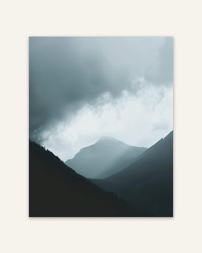 Mountain Silhouette Poster