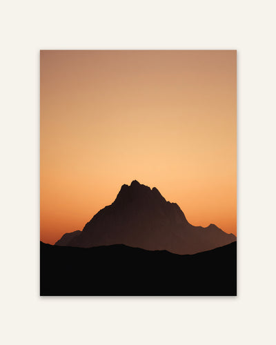 Mountain Silhouette Minimalist Poster