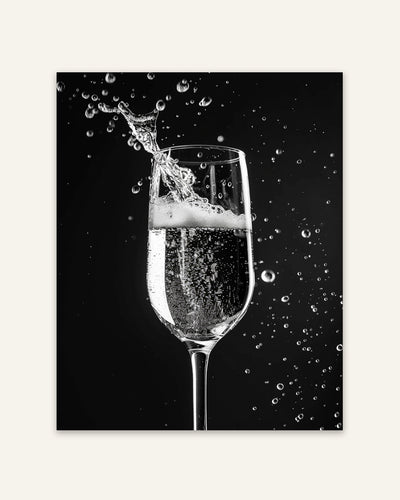 Champagne Glass Poster