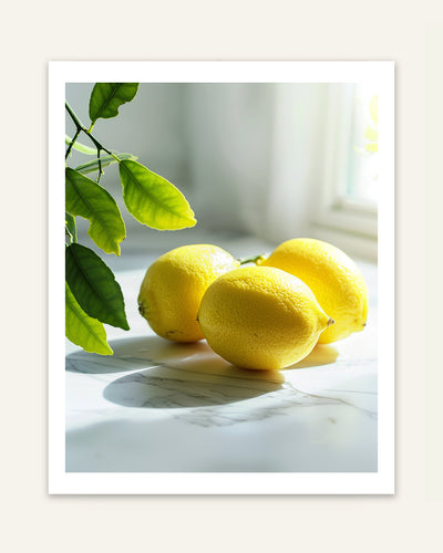 Lemon Marble Poster