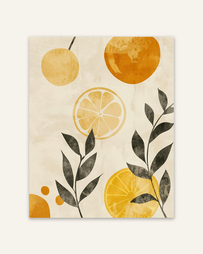 Citrus Shapes Poster
