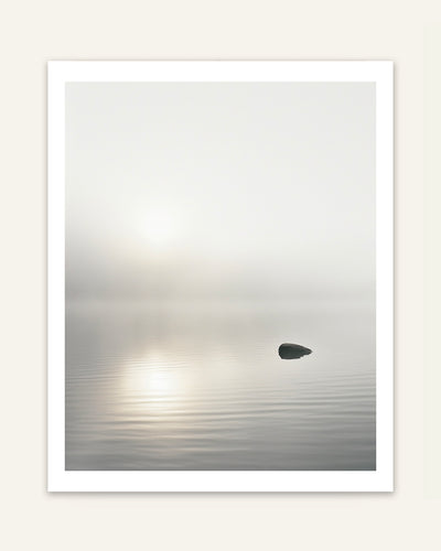 Misty Lake Poster