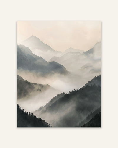 Mountain Mist – Neutral Nature Poster
