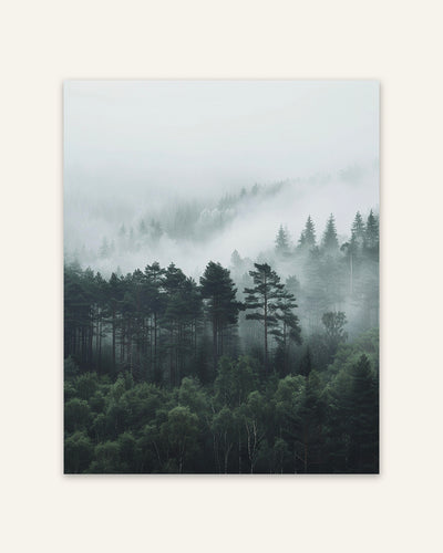 Misty Forest Poster
