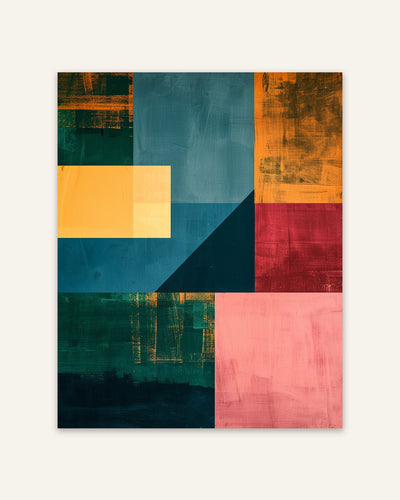 Color Block Minimalist Poster