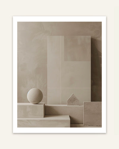 Geometric Blocks Poster