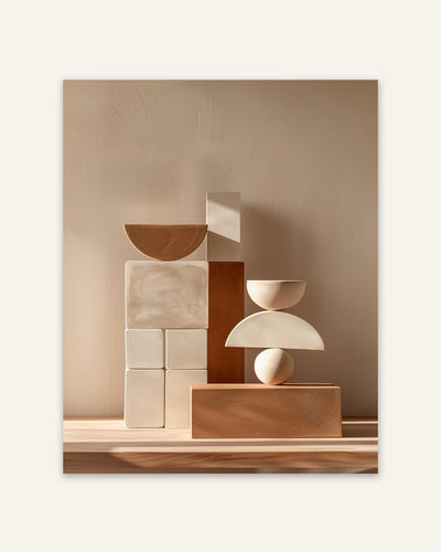 Geometric Blocks Poster