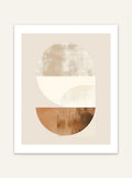 Abstrakt väggposter med geometriska former av Nordanio, färgglad och modern konst för heminredning.