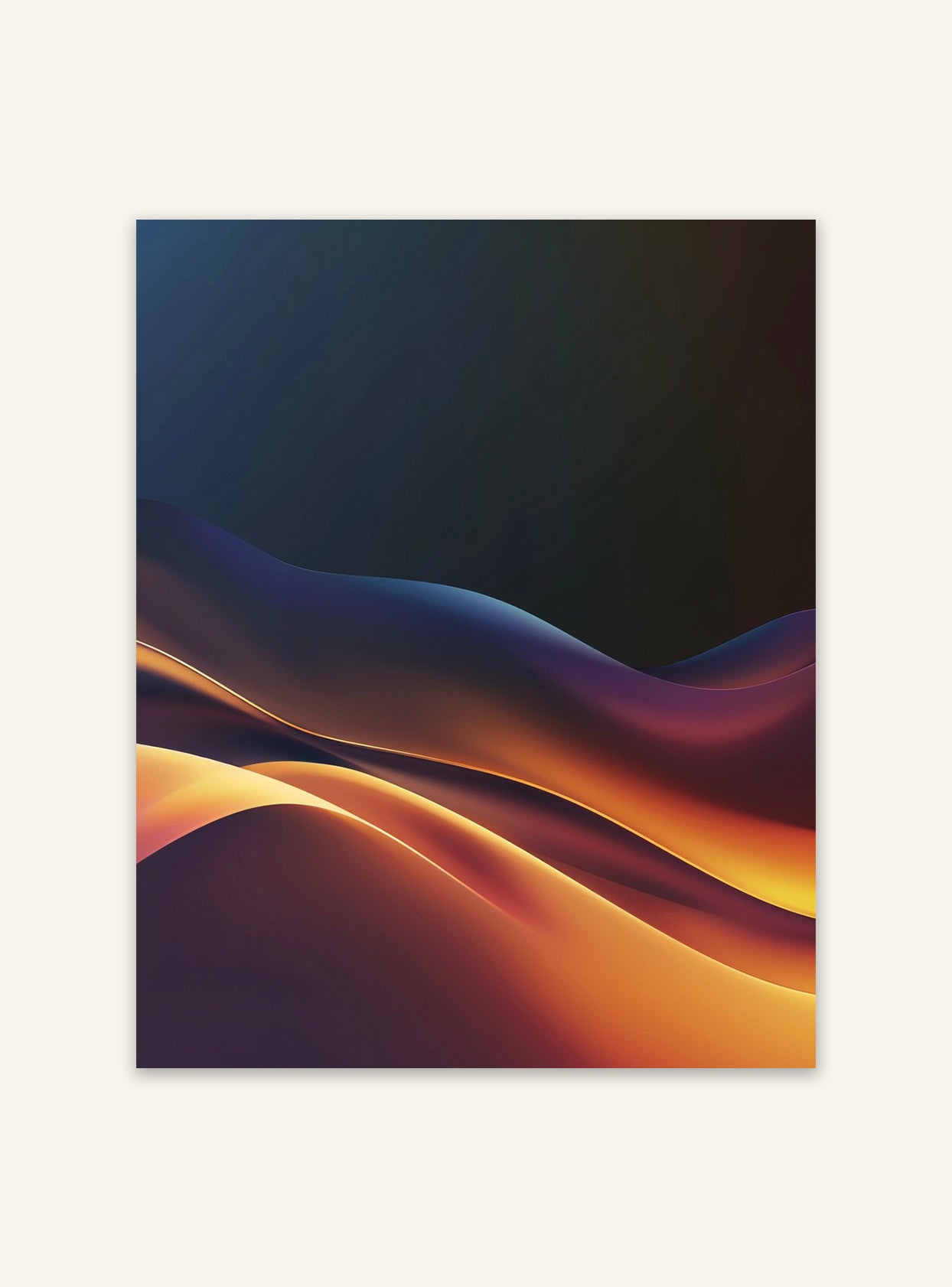 Gradientmodern abstrakt poster från Nordanio, modern väggdekoration med färggradient och abstrakt konstdesign.