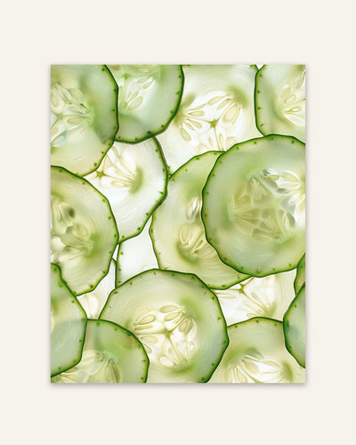 Cucumber Slices Poster