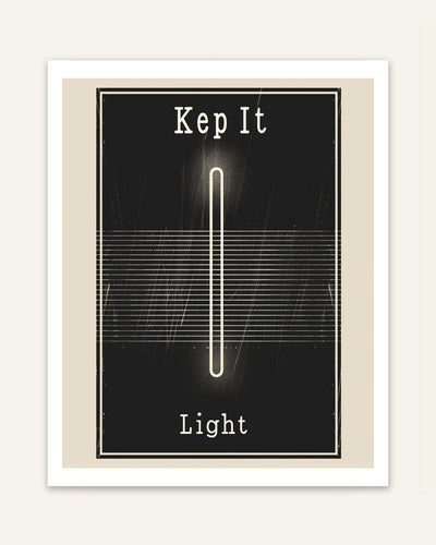 Keep It Light Poster