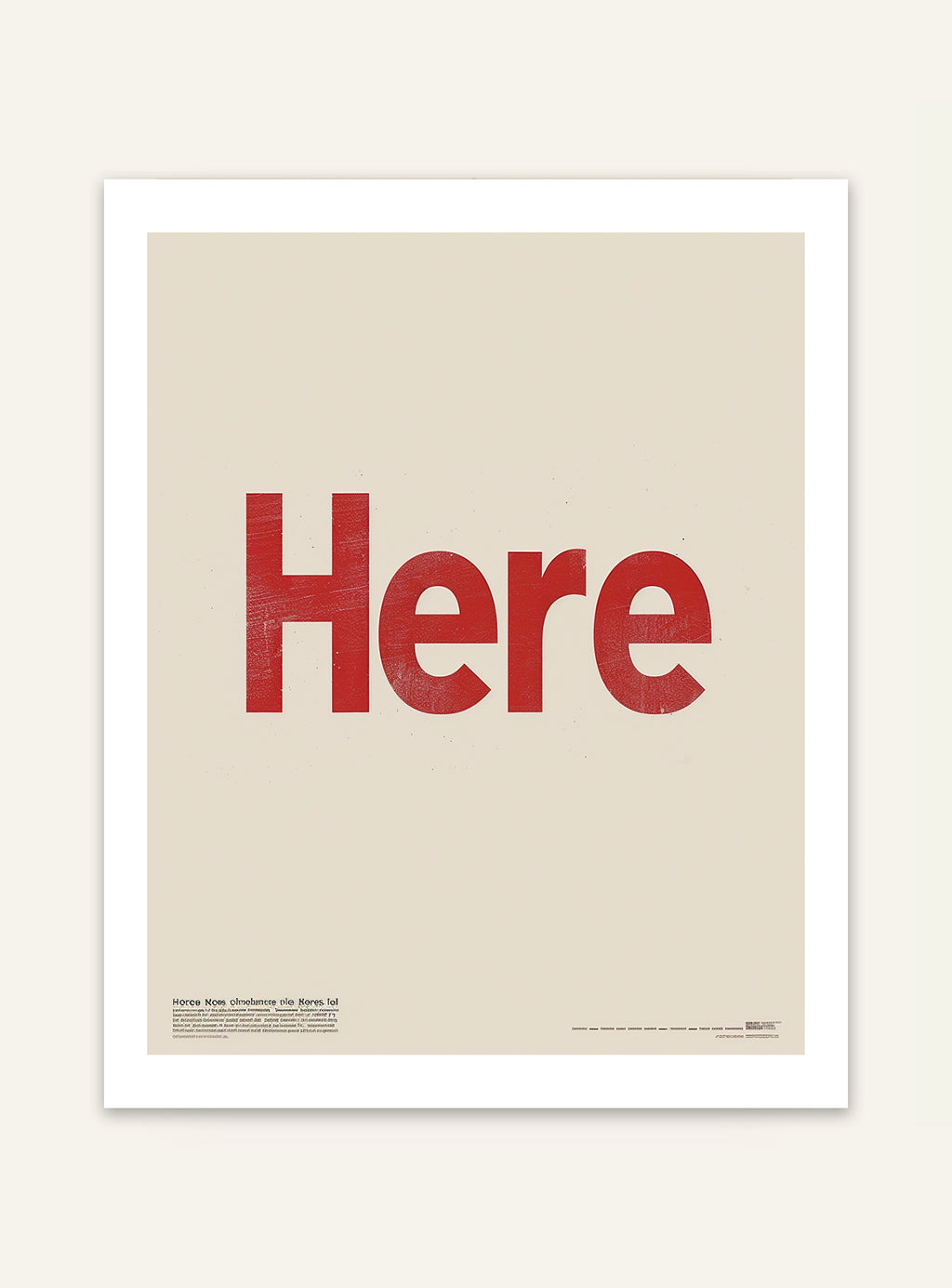 Typografiposter från Nordanio med stilfull design och inspirerande text, perfekt för väggdekoration i hemmet.
