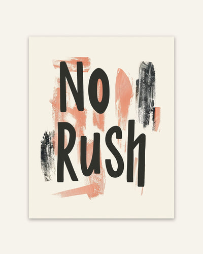 No Rush Poster