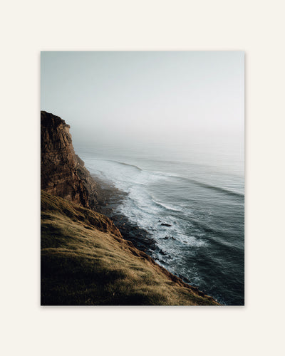 Clifftop Sea Minimalist Poster