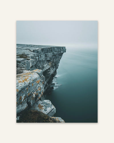 Clifftop Sea Poster