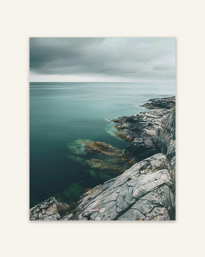 Coastal Rocks Poster