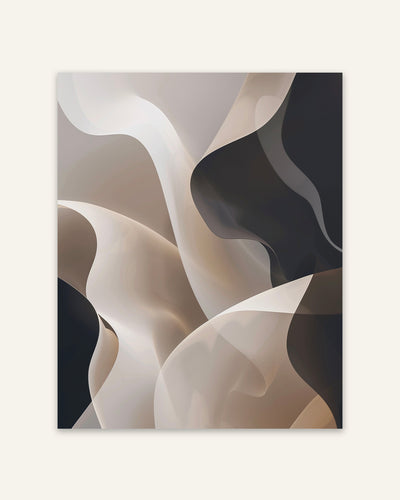Curved Shapes Layers Poster