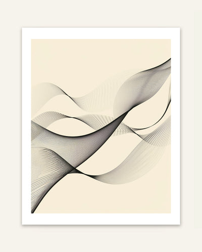 Curved Lines Poster