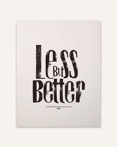 Less Better Poster