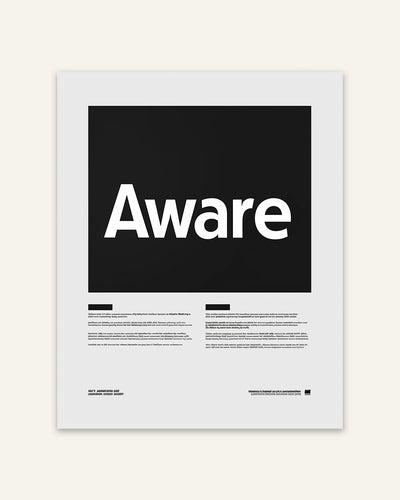 Aware Poster