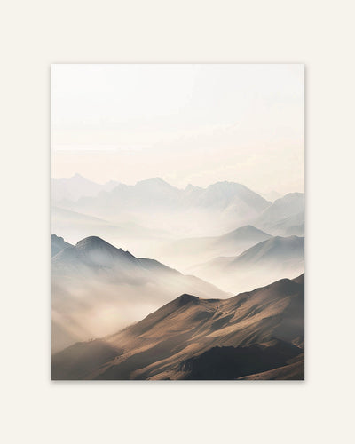 Minimalist Mountain Landscape Poster