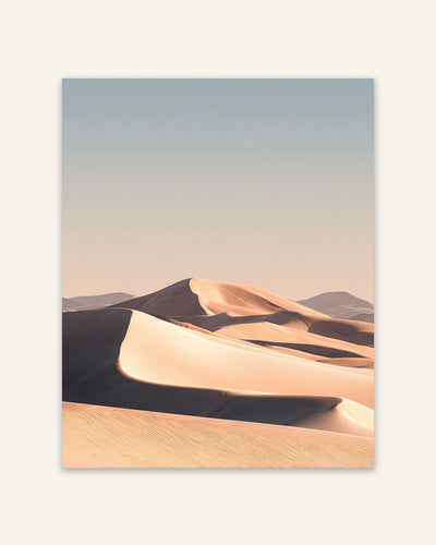 Desert Dunes Minimalist Poster