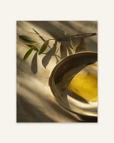 Olive Oil Shapes Poster