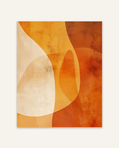 Orange Abstract Poster