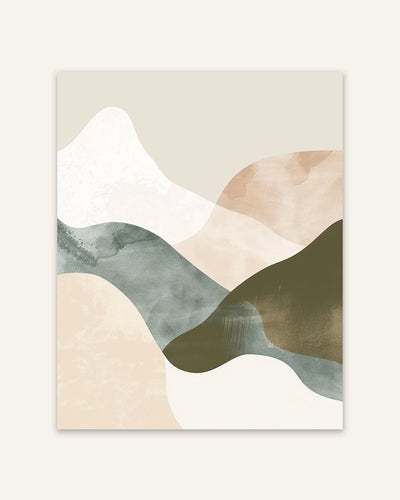 Organic Abstract Forms Poster