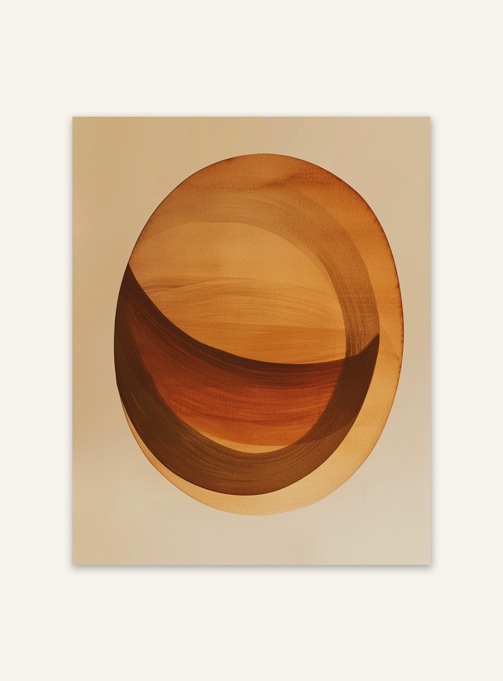 Oval form poster med fruktmotiv från Nordanio, dekorativ väggkonst i oval form med färgstarkt fruktmotiv.