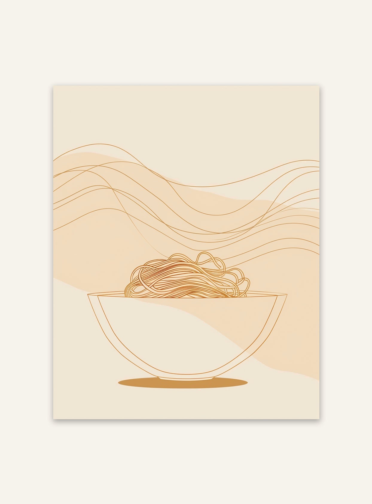Färgglad fruktposter med pastainspirerade illustrationer, skapad av Nordanio, perfekt för kök eller matrum.