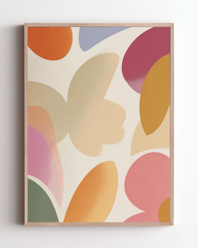 Abstract Color Poster – Soft Forms