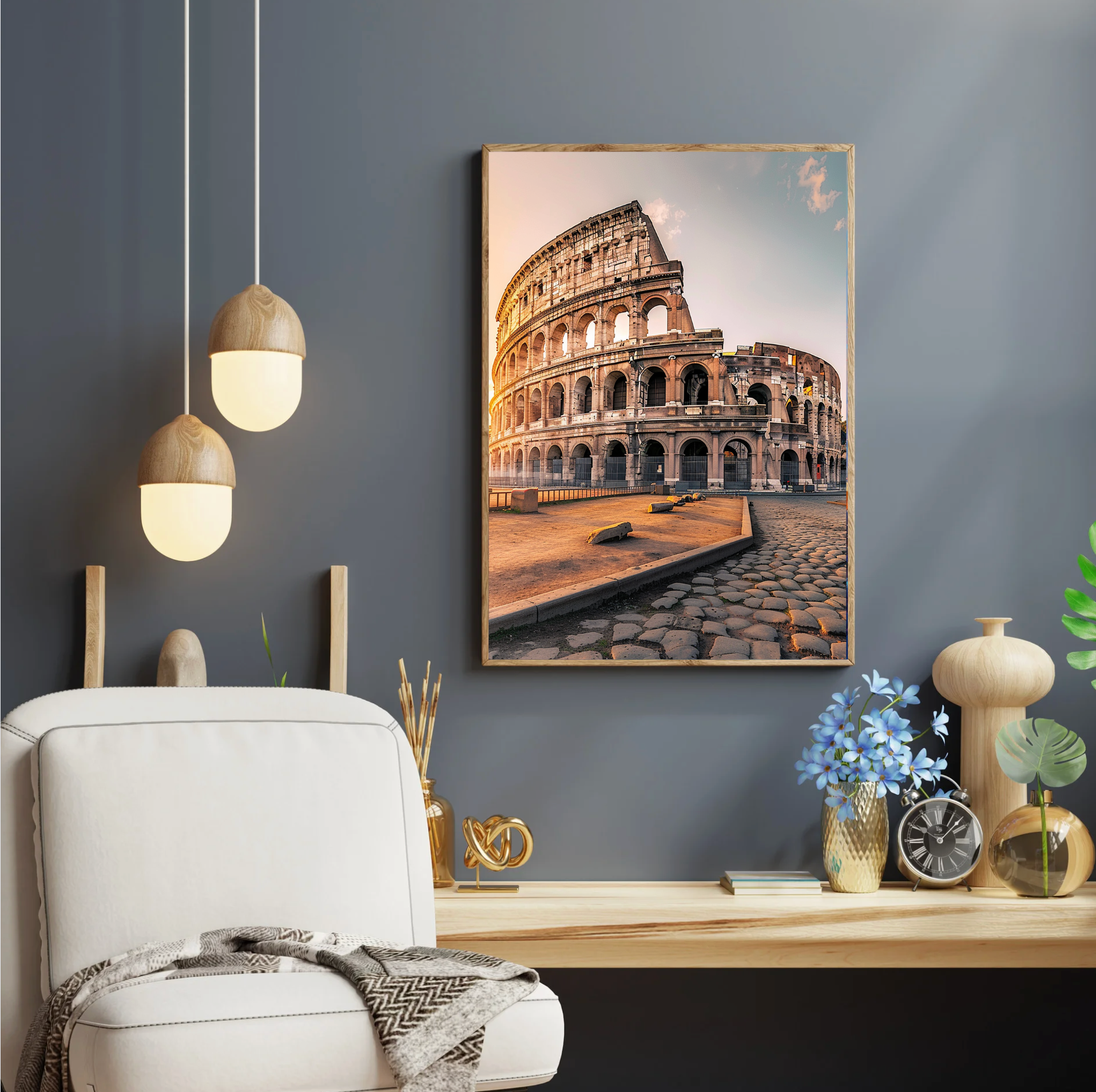 Väggposter med ROME-motiv från Nordanio, färgstark konsttryck för inredning och väggdekor.