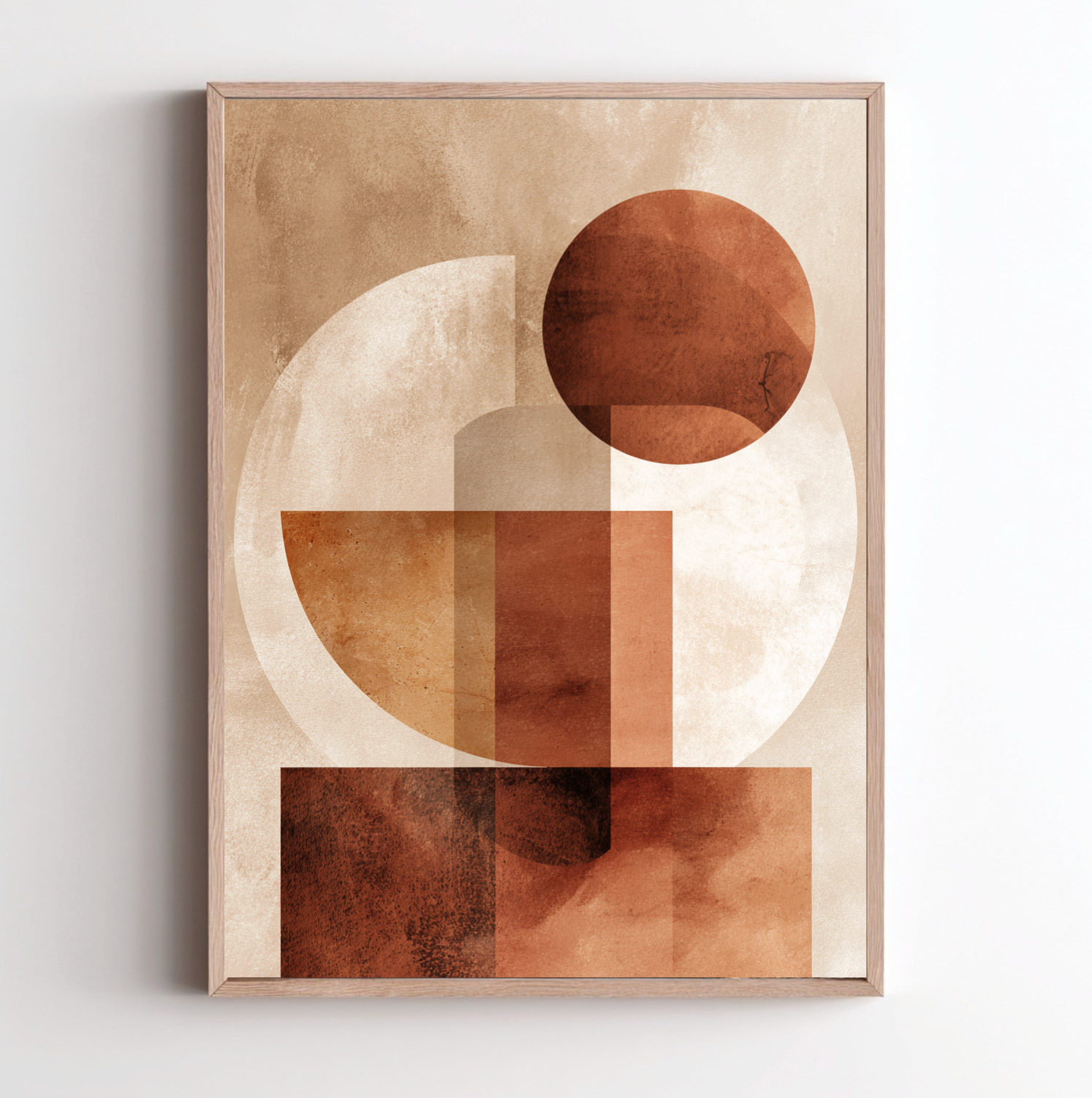 Terracotta Balance från Nordanio, dekorativ skärm i terrakotta med balanserande design, syns i bild.