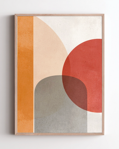 Abstract Poster – Warm Tones