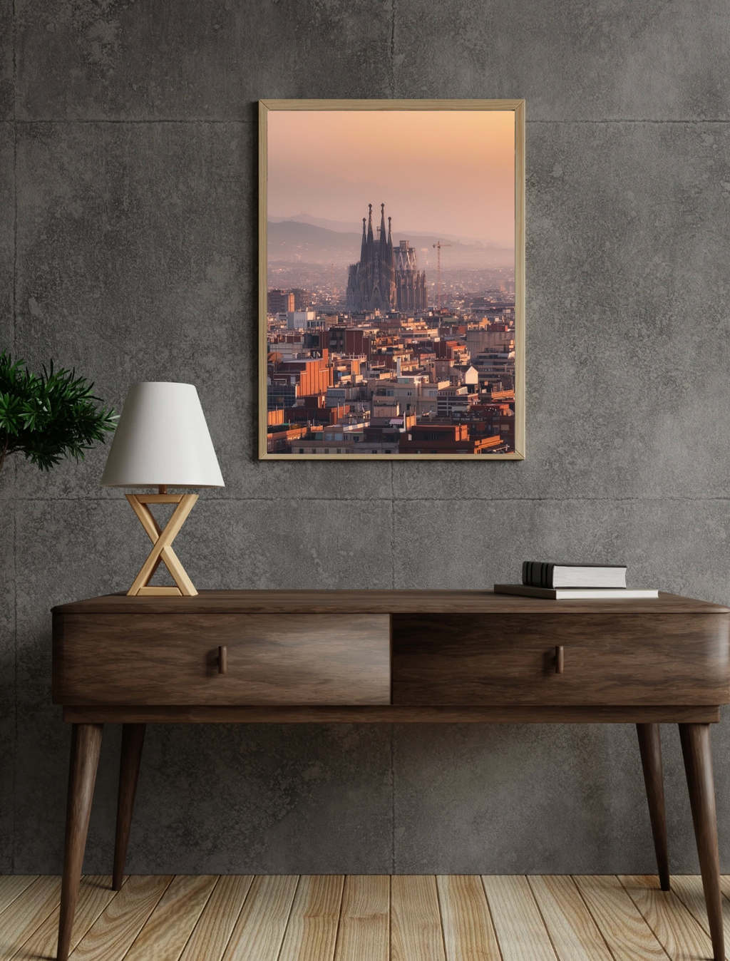 Nordanio Luxembourg poster med stadsvy av stadens landmärken och landskap i ljusa färger, väggdekor för hem eller kontor.