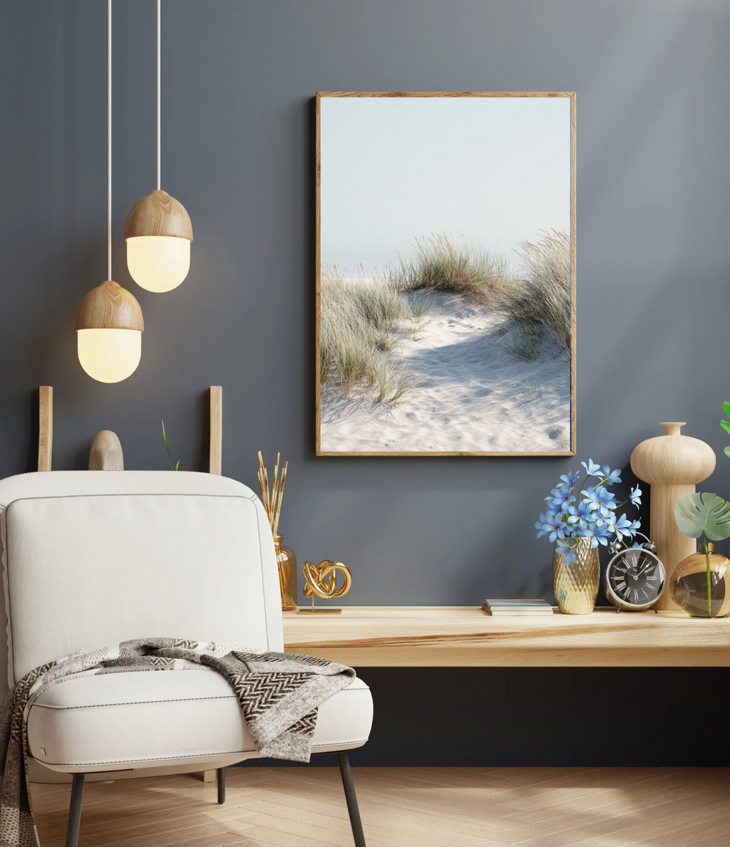 Sand från Nordanio, naturligt och fint, syns i bild med olika nyanser av ljusbrun och beige.