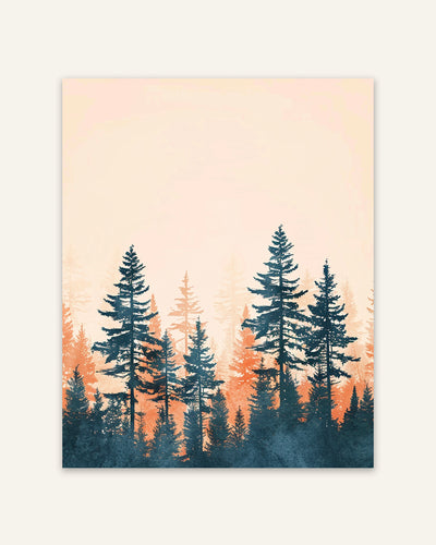 Forest Silhouette Poster