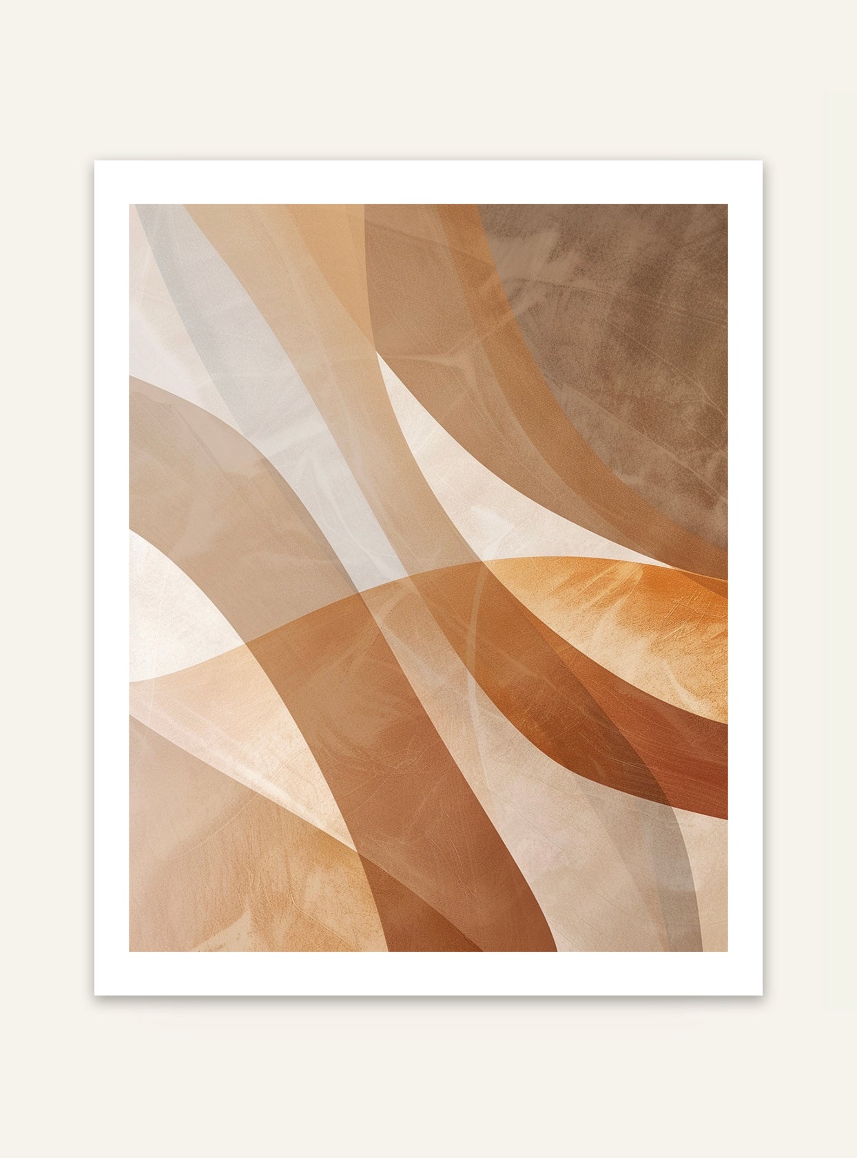 Abstrakt väggposter med skuggor från Nordanio, modern design och konstnärliga former för inredning.