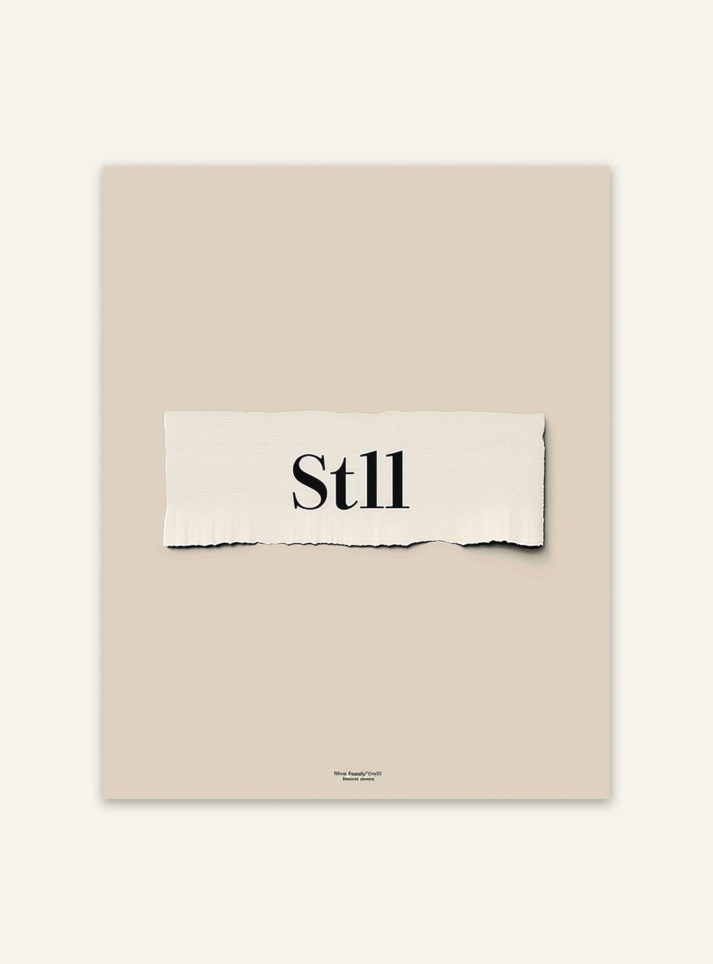 Typography posters från Nordanio med stilren textdesign, perfekt för att dekorera väggar.