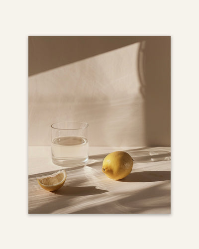 Lemon Still Life Poster