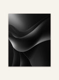 Svart abstrakt väggposter av Nordanio med mörk, konstnärlig design för modern inredning.