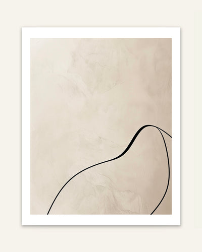 Black Line Poster