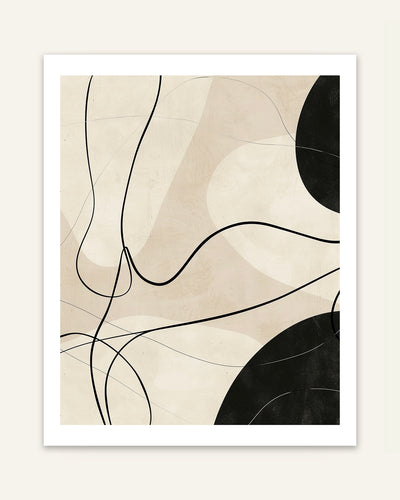Black Lines Poster