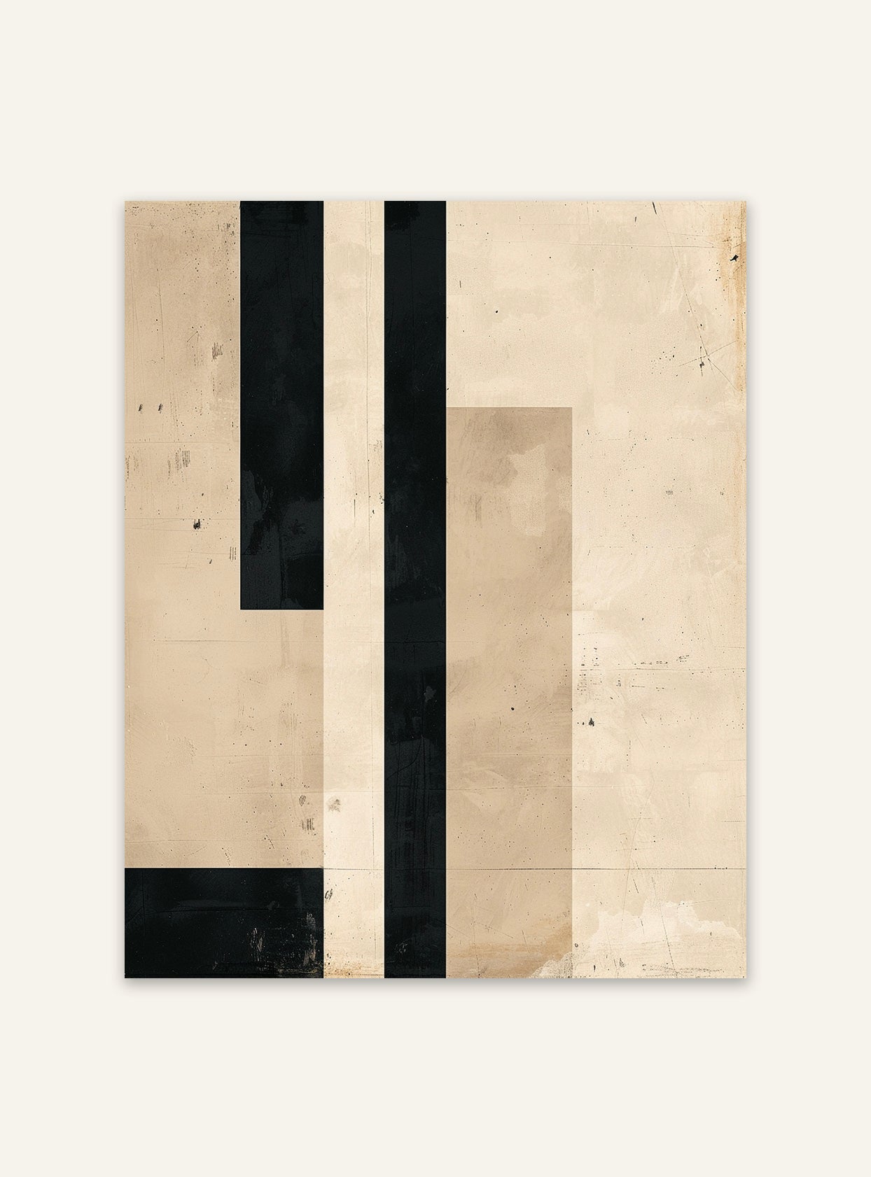 Abstrakt väggposter med vertikala linjer från Nordanio, modern konsttryck för inredning.